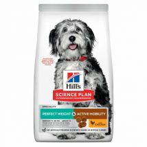 Hill's -Croquettes Science Plan perfect weight & active mobility - Medium - Sac de 12kg- Poulet