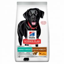 Hill's -Croquettes Science Plan perfect weight & active mobility - Large - Sac de 12 kg- Poulet