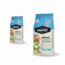 Ownat -Croquettes Classic Kitten pour chaton Lot de 2 sacs 4 kg- Poulet