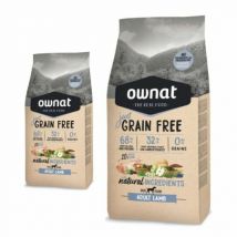 Ownat - Just Grain Free Adult à l'agneau sans céréales pour chien adulte - Lot de 2 - Sac des 14 kg- Agneau