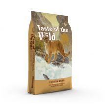 Taste of the Wild - Canyon River au saumon pour chat adulte - Lot de 2 - Sac des 6,6 kg- Poisson | Truite | Saumon