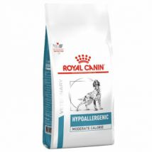 Royal Canin -Croquettes Veterinary Diet Hypoallergenic Moderate Calorie pour chiens - Sac de 1,5 kg- Traitement:Allergies, Intolérances alimentaires |