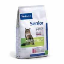 Virbac -Croquettes HPM Senior Neutered pour chat - Sac de 7 kg- Pomme de terre | Porc | Volaille