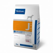 Virbac -Croquettes pour chien Vet HPM J Joint & Mobility - Sac de 3 kg- Traitement:Arthrose- Porc | Volaille