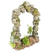 Aqua Della -Décoration d'aquarium Tête de mort - Porte tête de mort 18 x 8,5 x 23,5 cm