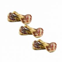 Serrano Snacks -Demi os de jambon Serrano pour chien - 2 pièces (Lot de 3 - soit 6 demi os)
