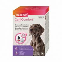 Beaphar -Diffuseur Canicomfort calmant aux phéromones pour chiens - Diffuseur + Recharge 48 mL- Traitement:Stress, Anxieté