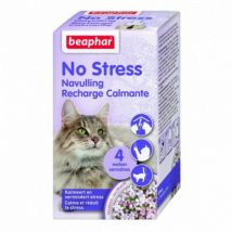 Beaphar -Diffuseur No Stress calmant pour chat - Recharge 30 ml- Traitement:Stress, Anxieté- Senteur :Valériane