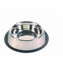 Trixie -Ecuelle en acier inox anti-dérapante lourde pour chiens Contenance 0,9 litre Diamètre 17 cm