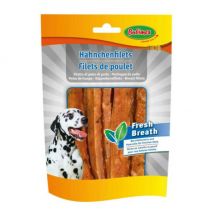 Bubimex -Filets de poulet Fresh Breath pour chien par - 100g- Poulet | Menthe