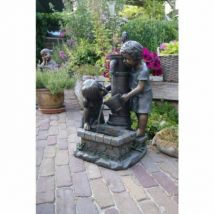 Ubbink -Fontaine de jardin Atlanta grise 70 cm