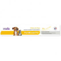 Osalia -FortiBoostPet aliment complémentaire avec seringue doseuse pour chien et chat - Flacon de 125ml