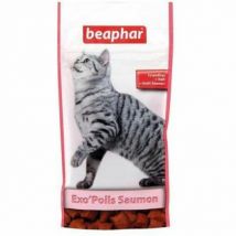 Beaphar -Friandises anti boules de poils au saumon Exo Poils pour chat - 1 sachet de 35 g- Saumon