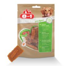 8in1 -Friandises pour chien spéciales digestion Pro Digest saveur poulet 8 in 1 Filets 80 g- Poulet