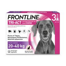 Frontline - Tri-Act pipettes antiparasitaires pour chien 20 à 40 kg (3 pipettes 4ml)