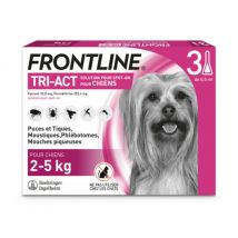 Frontline - Tri-Act pipettes antiparasitaires pour chien 2 à 5 kg (3 pipettes 0.5ml)
