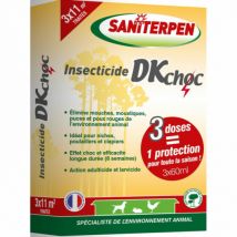 Saniterpen -Insecticide d'extérieur DK Choc Boîte 3 doses de 60 ml- Senteur :Pin des Landes