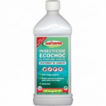 Saniterpen -Insecticide Eco Choc sol et extérieur Bidon 1 litre- Senteur :Pin des Landes