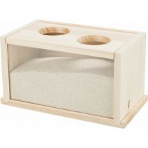 Trixie -Jeu bac à sable à creuser en bois pour petits rongeurs