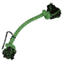 EBI -Jouet Corde à deux nœuds verte pour chien - 95cm