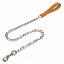 Difac -Laisse 1 m avec chaînette fine chromée pour chien Coloris Naturel Taille 1