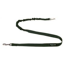 Polytrans - Ligne amortie ActivDog avec 2 mousquetons pour canicross - Noire - Polyester