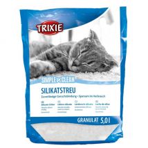 Trixie -Litière Simple n Clean en granulés pour chats - Lot de 3 - Sac des de 5 litres