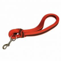 Difac -Longe antidérapante Gommelaisse sans poignée pour chien - Rouge 3 m