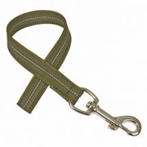 Difac -Laisse de conduite réfléchissante courte sans poignée - 0,4 m Coloris Kaki