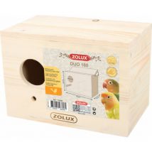 Zolux -Maison nichoir avec séparation pour cage à oiseaux - 14 x 23 x 16 cm