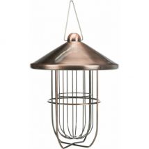 Trixie -Mangeoire boule de graisse à suspendre en métal cuivré - ø 19 × 24 cm