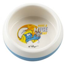 Duvoplus -Mangeoire en céramique Schtroumpfs pour rongeurs - Modèle Schtroumpfette 100ml