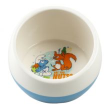 Duvoplus -Mangeoire en céramique Schtroumpfs pour rongeurs - Modèle Maladroit 320ml