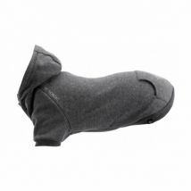 Trixie - Manteau Flensburg sweat à capuche Gris pour chien - Taille XS - Longueur : 27 cm