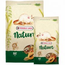 Versele Laga -Mélange varié riche en céréales pour rats Nature Rat - Sac de 2,3 kg (DLUO 3 mois)- Légumes | Noix | Orge