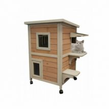 Lifland -Niche en sapin Cat Home pour chat