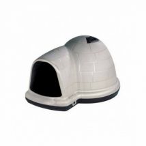 Petmate -Niche plastique isolée Indigo pour chien Medium