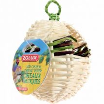 Zolux -Nid exotique osier pour oiseau en forme de pomme
