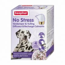 Beaphar -No Stress diffuseur calmant pour chien - 1 prise + 1 recharge 30 ml- Traitement:Stress, Anxieté- Senteur :Valériane