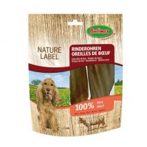 Bubimex -Oreilles de bœuf Nature Label pour chien - 2 pièces- Boeuf