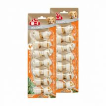 8in1 -Os à mâcher au poulet 8 in 1 Delight Taille S sachet de 6 pièces - Lot de 2- Poulet