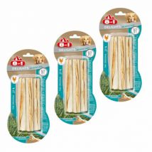 8in1 -Os à mâcher au poulet Dental sticks 8 in 1 Delights 3 pièces - lot de 3- Poulet