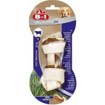 8in1 -Os à mâcher pour chien saveur boeuf 8 in 1 Delights Taille S - Une pièce- Boeuf