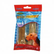 Bubimex -Os bi fluor Fluo Fresh pour chien - Sac dehet de 2 os 13 cm- Peau de buffle