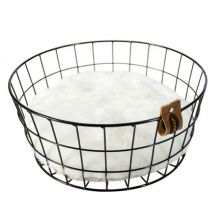 Duvoplus -Panier en métal pour chat - 35x35x15 cm