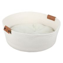 D&D -Panier rond pour chat - blanc