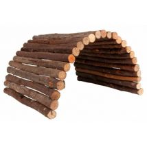 Trixie -Pont flexible pour rongeurs en bois d'écorce - 65 × 40 cm