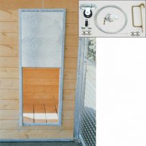 Difac -Porte guillotine pour niche chenil ou poulailler Montage en Sandwich