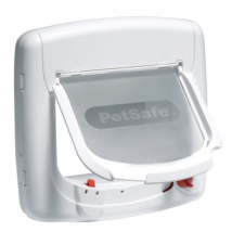 Petsafe -Porte Staywell Deluxe magnétique 4 positions Coloris blanc