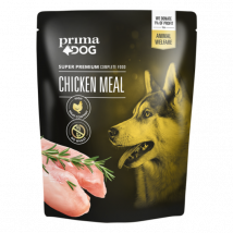 PrimaDog -Prima Dog Meal pour chien - saveur poulet - 260 g- Poulet | Boeuf | Saumon | Agneau | Cerf | Poisson